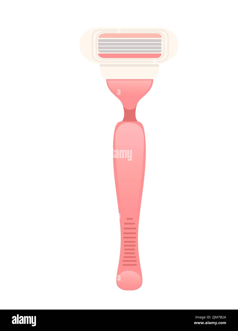 Afeitadora eléctrica sin cable rosa ilustración vectorial aislada sobre fondo blanco. Ilustración del Vector