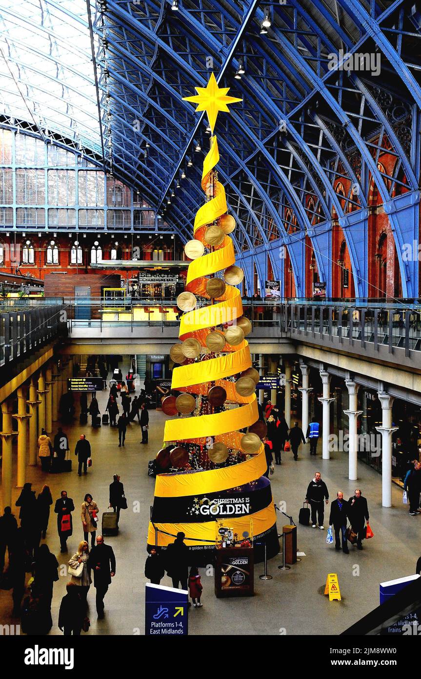 Ganadores Olímpicos GB árbol de Navidad Foto de stock
