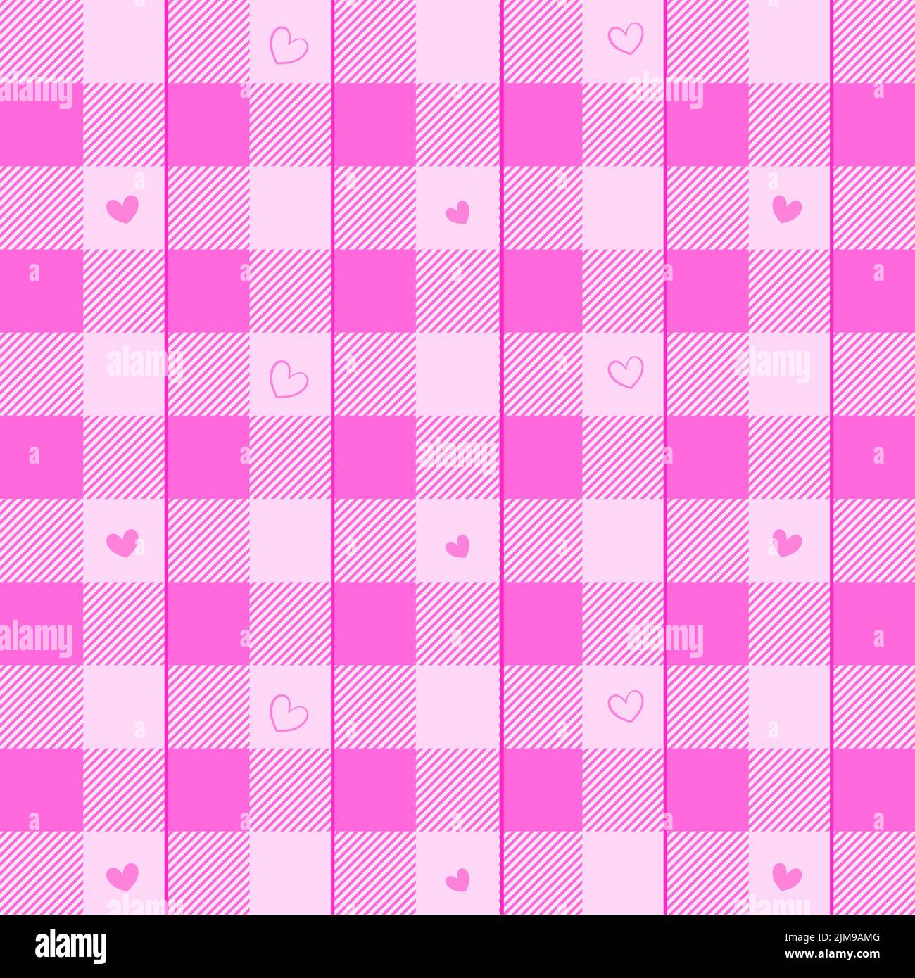 Patrón sin costuras tartán tejido texturizado rosa colorido fondo abstracto fondo papel tapiz impresión plantilla ilustración vector Ilustración del Vector