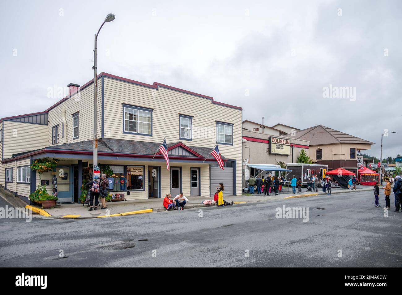 Sitka, Alaska 26 de julio de 2022 Vista de la histórica calle