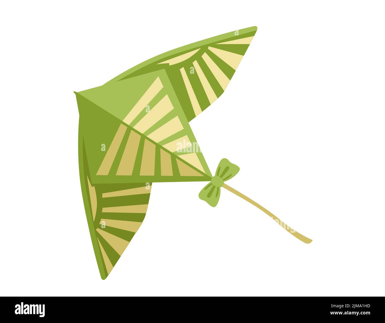 Colorido viento cometa vuelo juguete vector ilustración aislado sobre fondo blanco. Ilustración del Vector