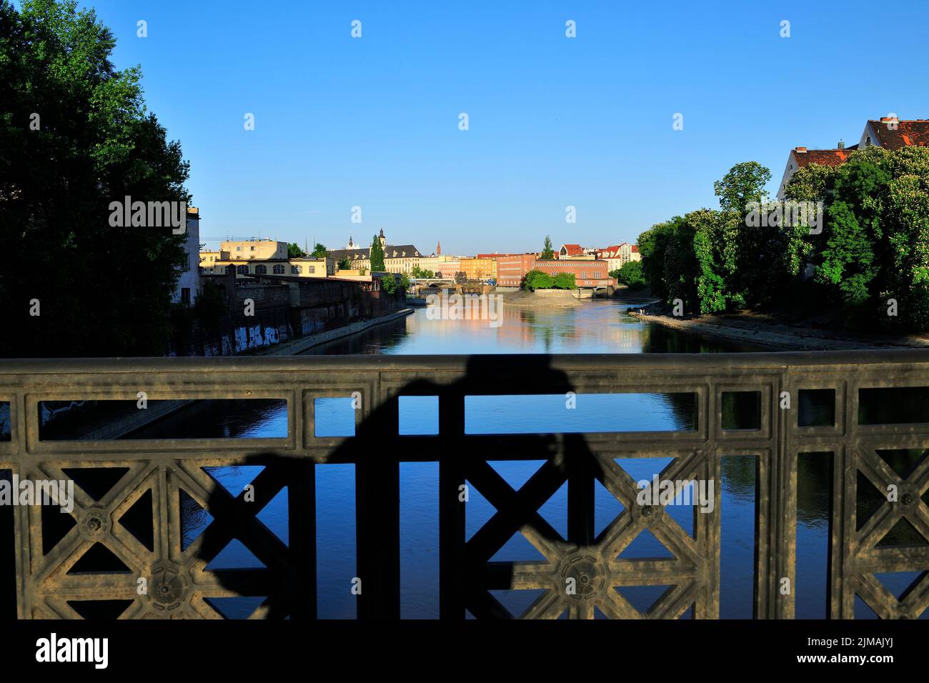 Wroclaw, Polska, río Odra, silesia, slask, Foto de stock