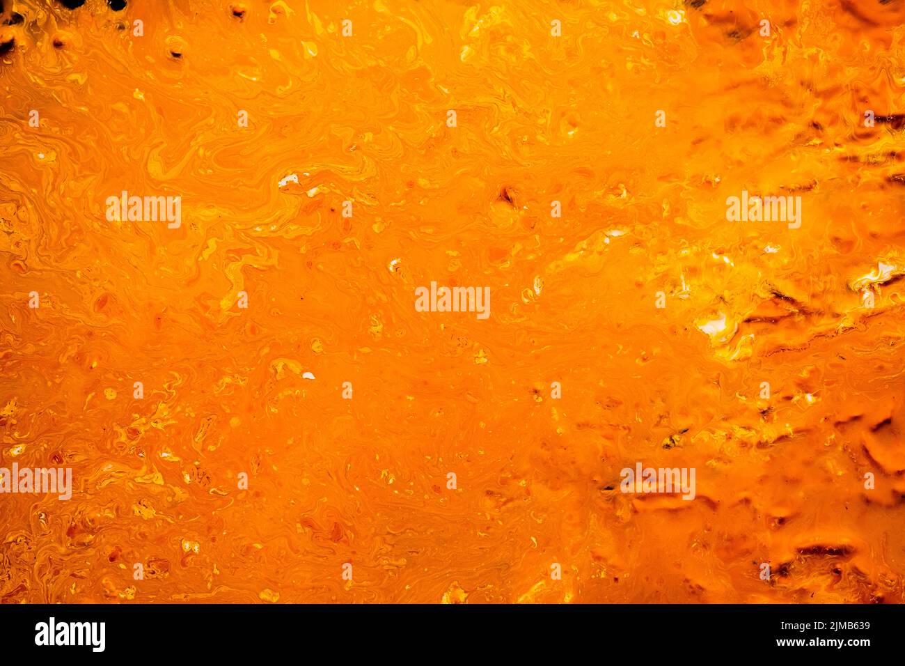 superficie lisa de fondo de pintura naranja abstracta Foto de stock