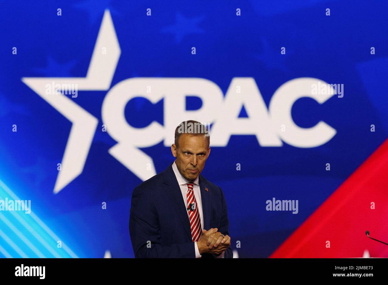 El Representante de Estados Unidos Scott Perry (R-PA) habla en la Conferencia de Acción Política Conservadora (CPAC) en Dallas, Texas, EE.UU., 5 de agosto de 2022. REUTERS/Brian Snyder Foto de stock