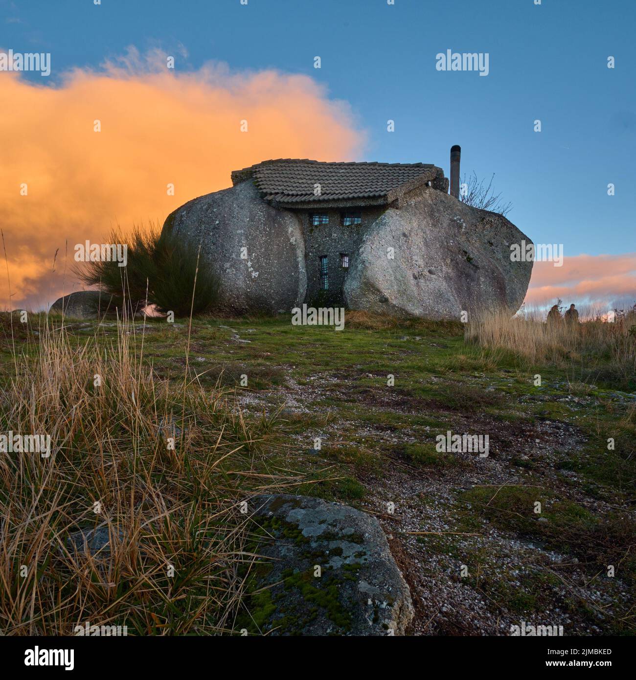 Casa de piedra, Fafe Foto de stock
