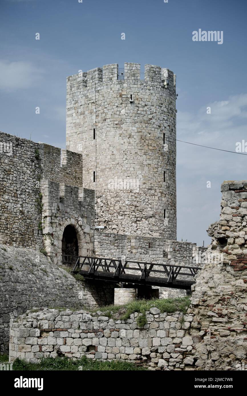 Déspota Stefan o Dizdar Tower en la Fortaleza de Belgrado, Serbia Foto de stock