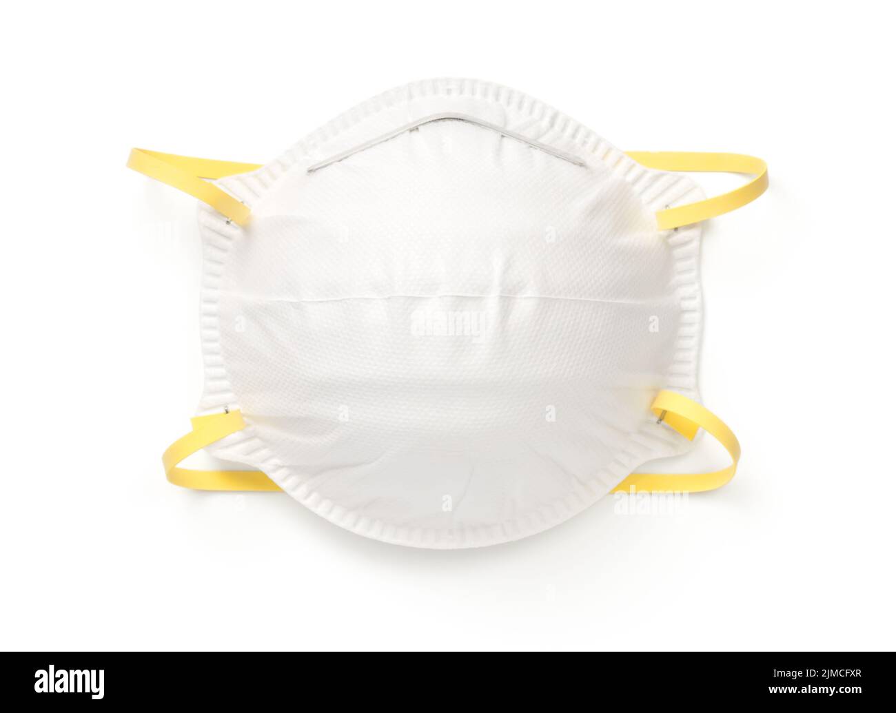 Máscara de protección respiratoria aislada sobre fondo blanco Foto de stock