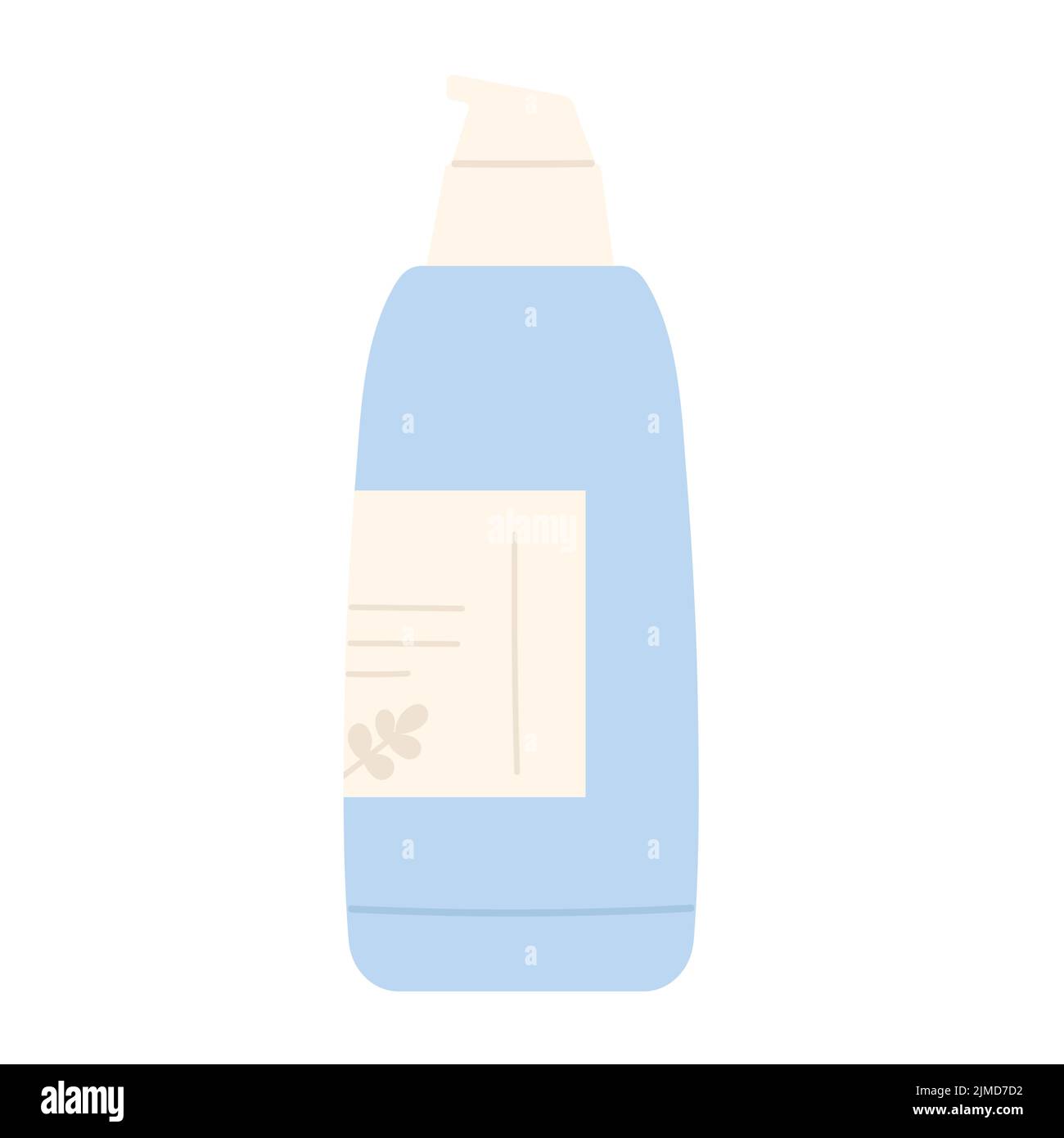 Cosméticos de botellas de limpiador natural. Productos de cuidado ecológico, ilustración de vectores de tratamiento orgánico Ilustración del Vector