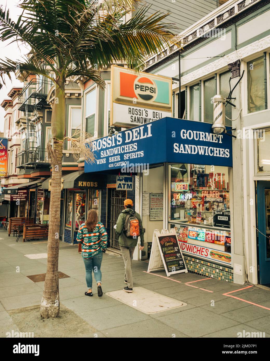 Rossis Deli, en el Distrito Castro, San Francisco, California Foto de stock