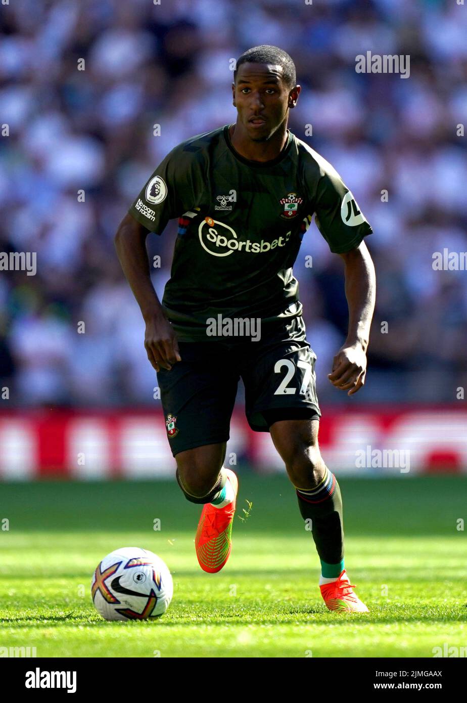 Ibrahima Diallo de Southampton durante el partido de la Premier League en el Tottenham Hotspur Stadium, Londres. Fecha de la foto: Sábado 6 de agosto de 2022. Foto de stock