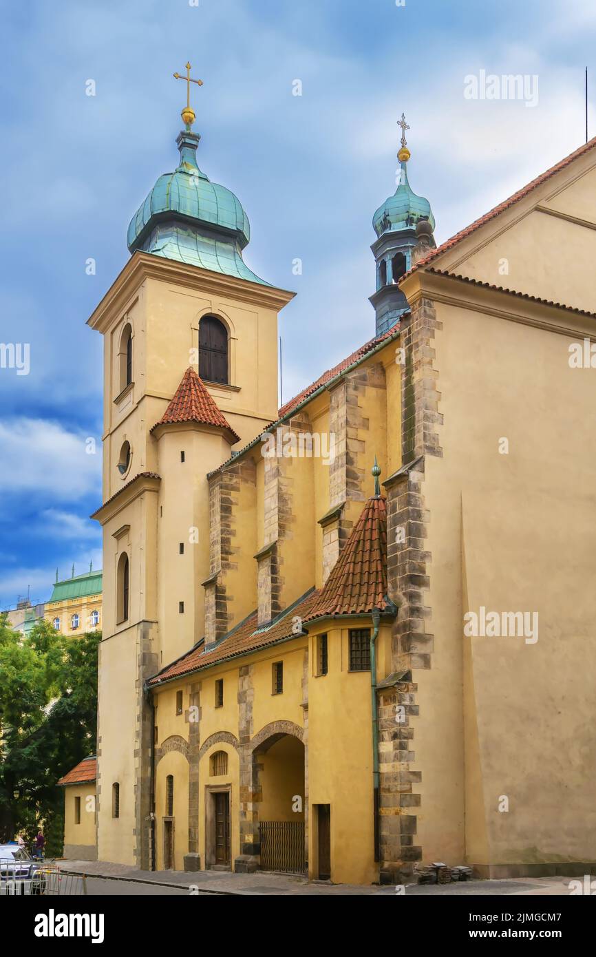 Iglesia del Espíritu Santo, Praga, república Checa Foto de stock