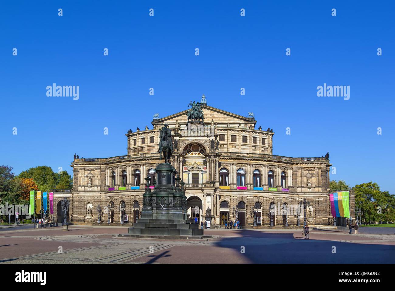 Semperoper en Dresde, Sajonia, Alemania Foto de stock
