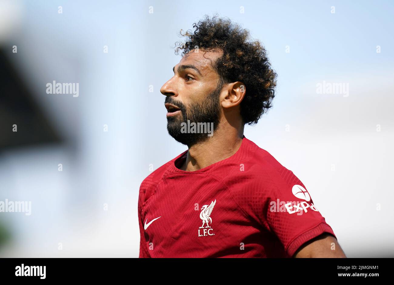 Mohamed Salah en el Liverpool durante el partido de la Premier League en Craven Cottage, Londres. Fecha de la foto: Sábado 6 de agosto de 2022. Foto de stock