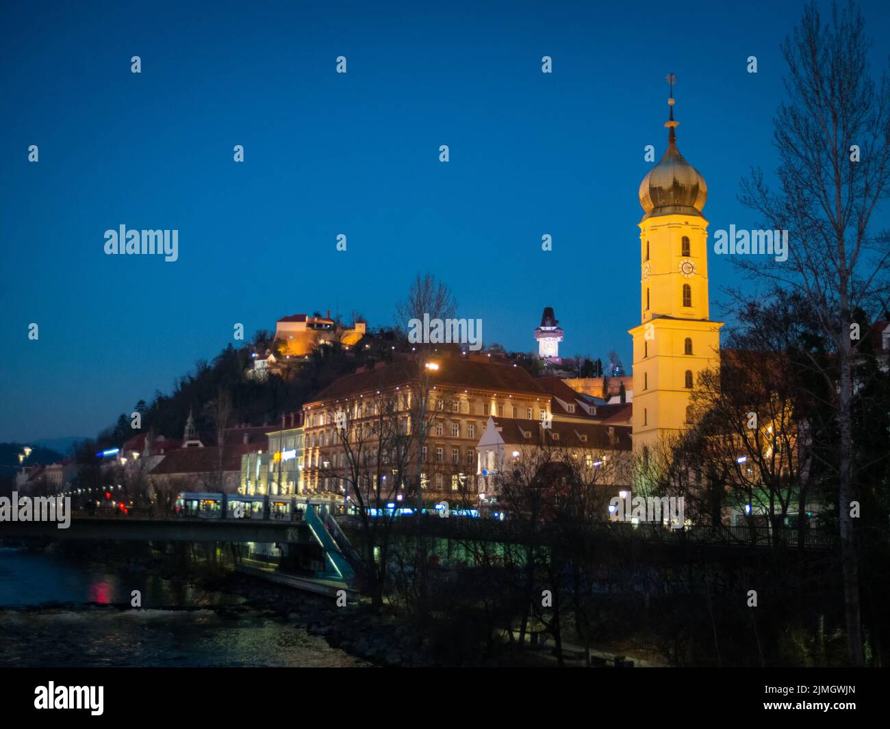 Ciudad de Graz Styria Foto de stock