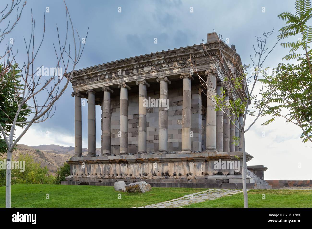Templo de Garni, Armenia Foto de stock