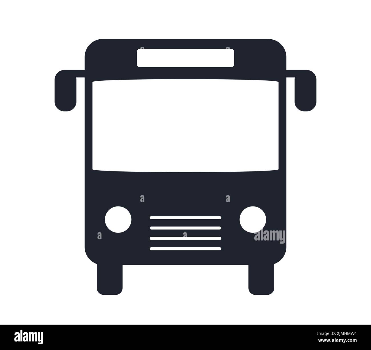 Símbolo de autobús y autobús o símbolo de estación de autobús icono de ilustración de vector de tráfico Ilustración del Vector