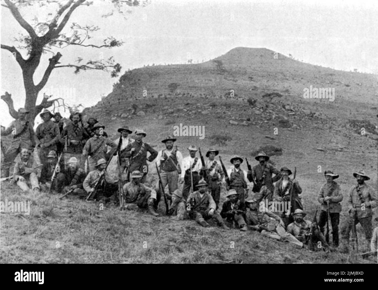 Boers en Spion Kop, 1900 Foto de stock