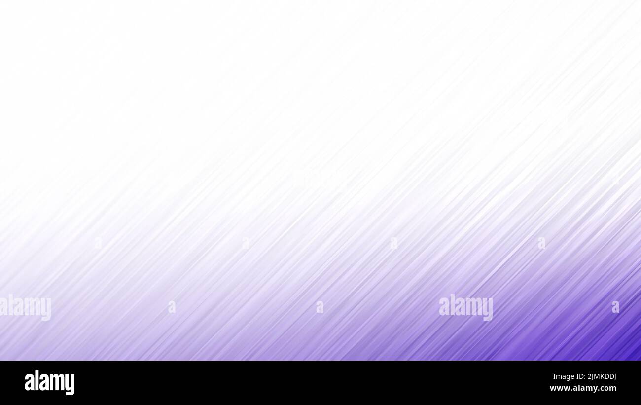 Líneas diagonales púrpuras, difuminadas a blanco. Resumen de fondo a rayas en resolución 4K. Fondo de marco completo para póster, banner web, plantilla. Espacio de copia. Foto de stock