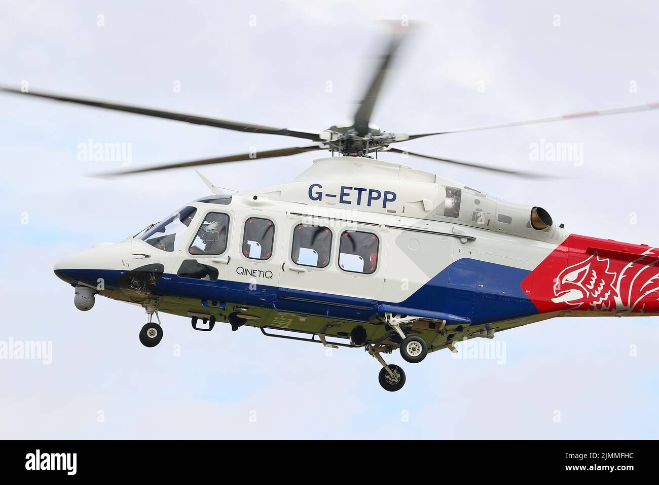 El helicóptero AgustaWestland AW139 G-ETPP en el Royal International Air Tattoo RIAT 2022 en RAF Fairford, Reino Unido Foto de stock