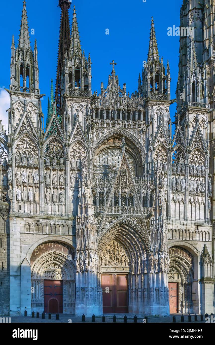 Catedral de Rouen, Francia Foto de stock