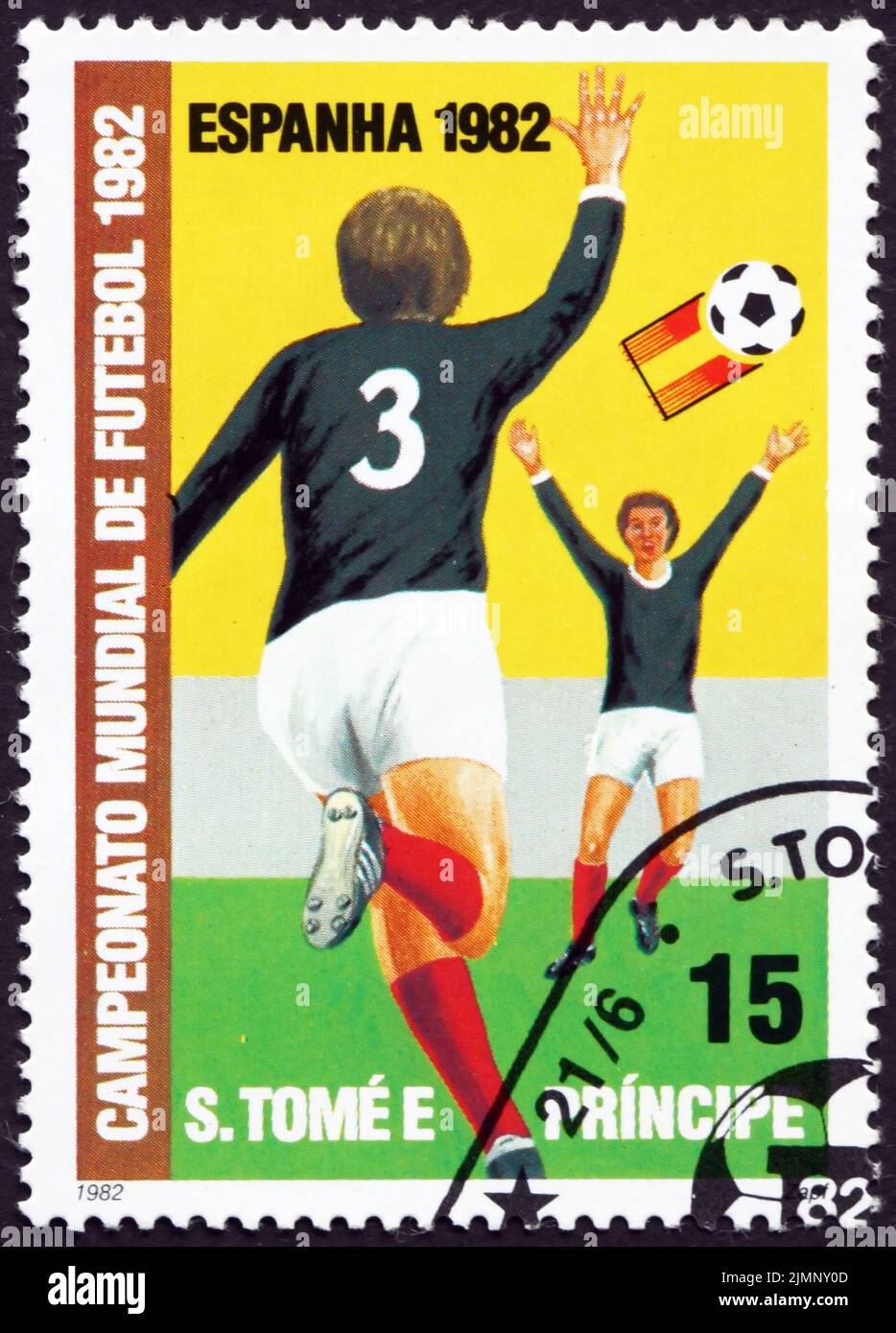 SANTO TOMÉ Y PRINIPE CIRCA 1982 Un sello impreso en Santo Tomé y