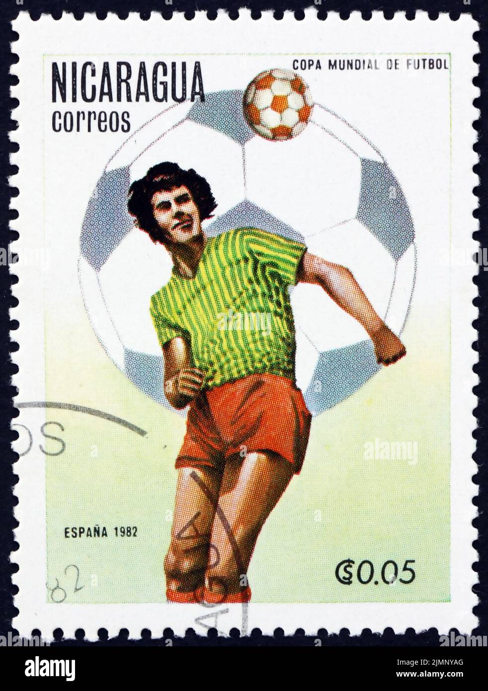 NICARAGUA CIRCA 1982 Un sello impreso en Nicaragua muestra al