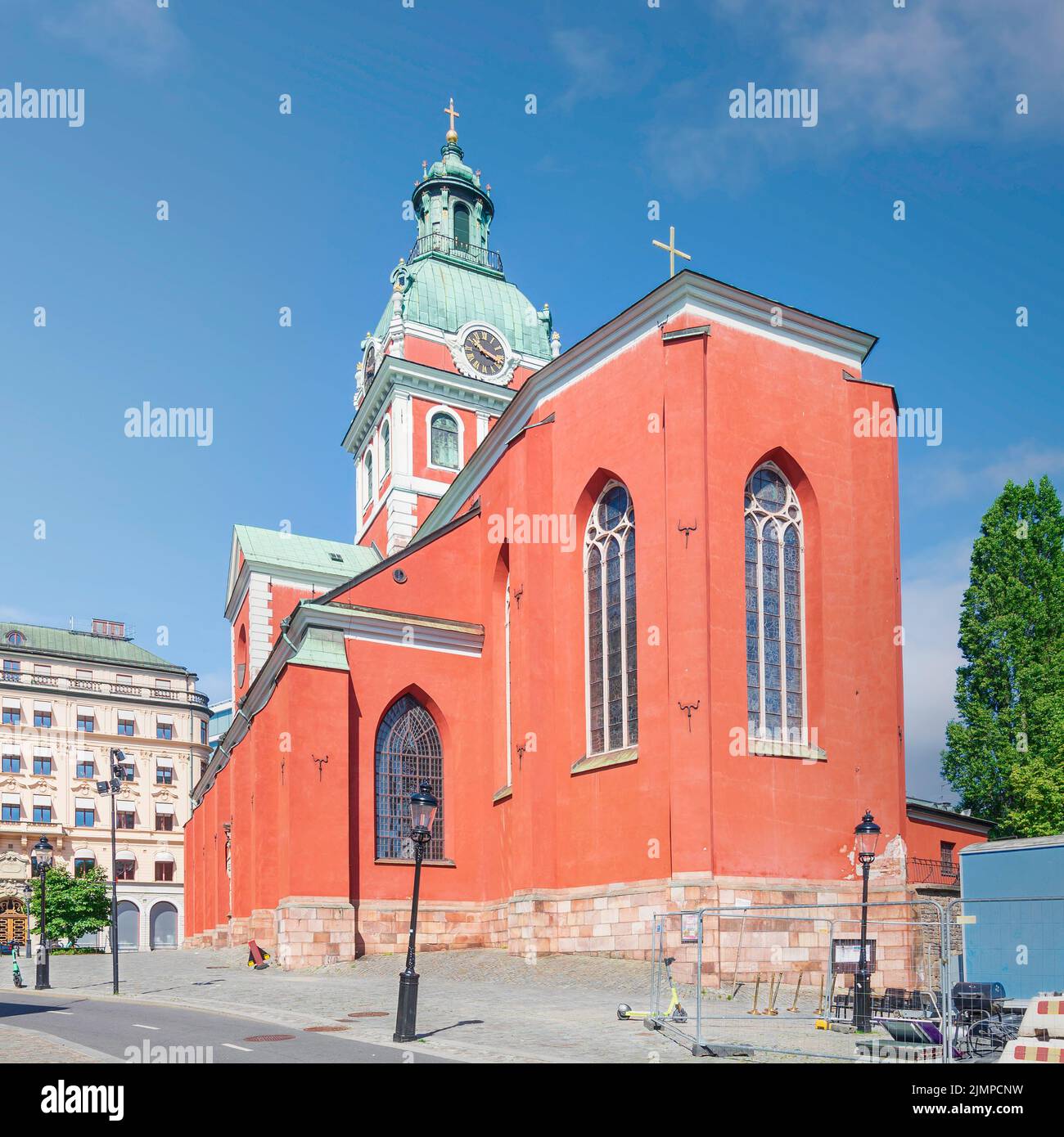 Sankt Jacobs kyrka, una iglesia en Norrmalm, centro de Estocolmo, Suecia Foto de stock