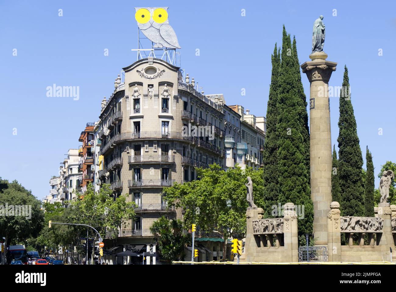 Barcelona - Avinguda Diagonal y Provença Foto de stock