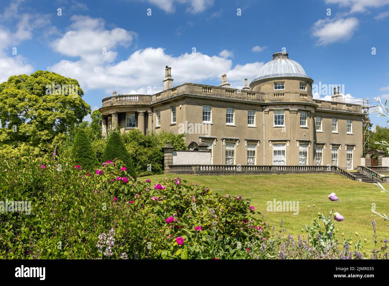 Scampston Hall, una de las mejores casas de campo de regency en North Yorkshire, Inglaterra. Foto de stock