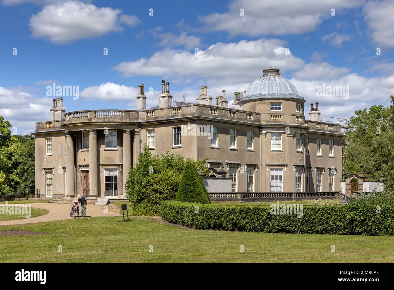 Scampston Hall, una de las mejores casas de campo de regency en North Yorkshire, Inglaterra. Foto de stock