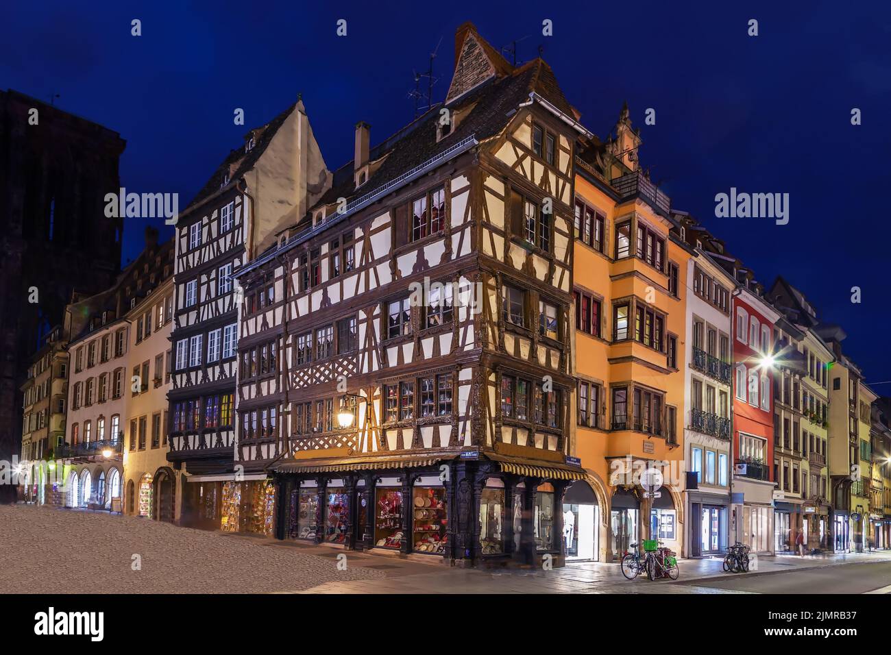 Calle en Estrasburgo, Francia Foto de stock