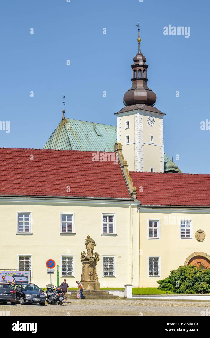 Castillo de Frydecki en la ciudad de Frydek Mistek en la República Checa Foto de stock