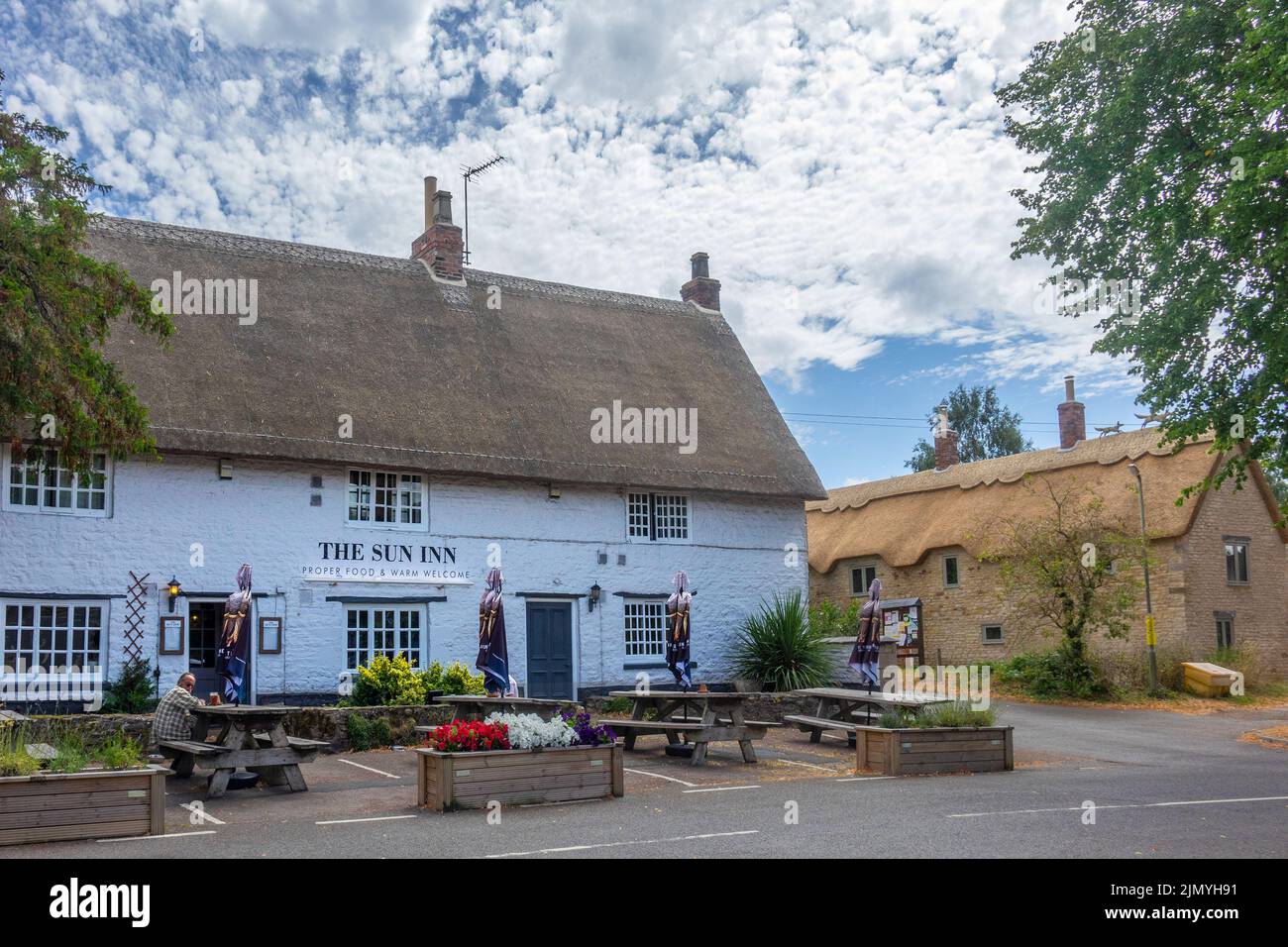 Inglaterra, Rutland, Cottesmore, Sun Inn Foto de stock