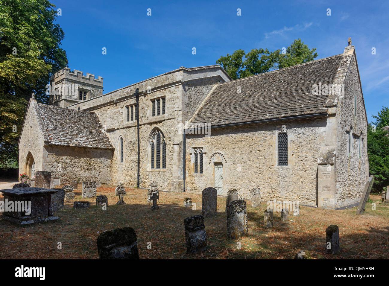 Inglaterra, Oxfordshire, la iglesia de Bourton Negro Foto de stock
