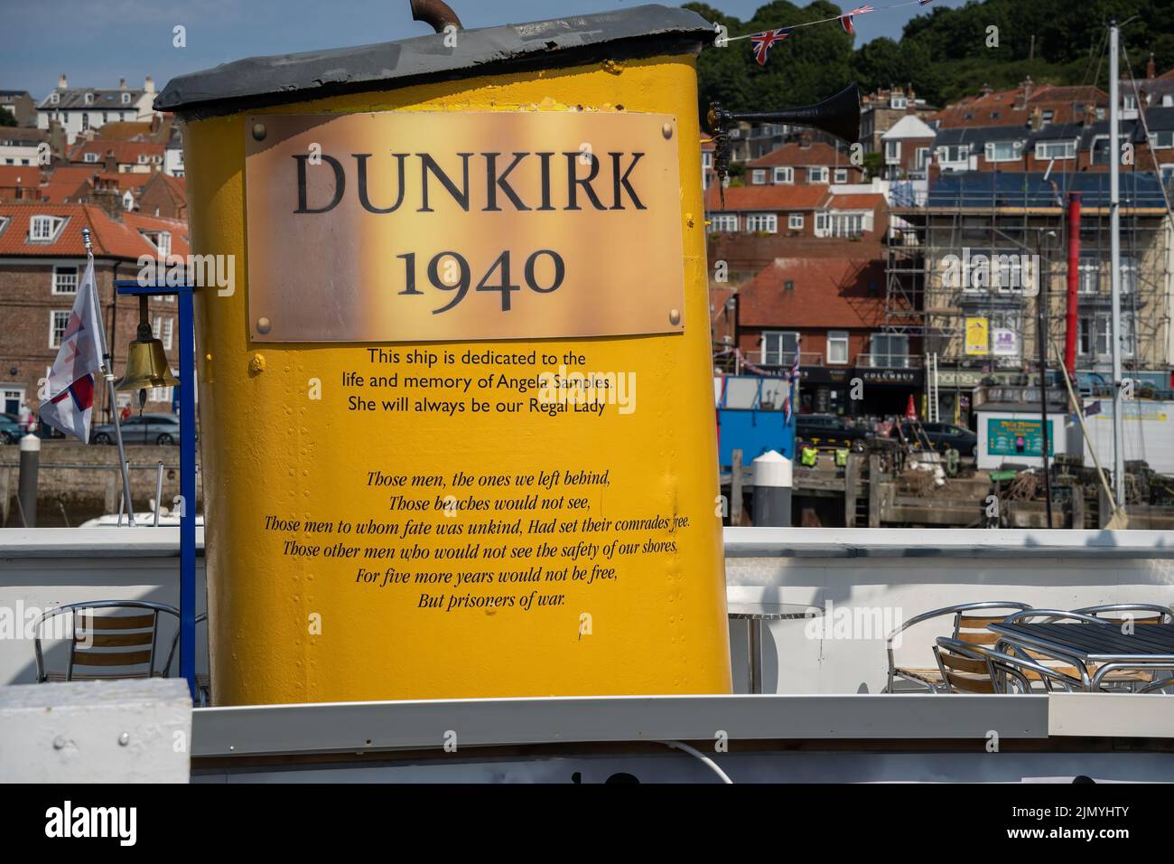 SCARBOROUGH, YORKSHIRE DEL NORTE, Reino Unido - 18 DE JULIO: Homenaje a Dunkerque en Scarborough, Yorkshire del Norte el 18 de julio de 2022 Foto de stock