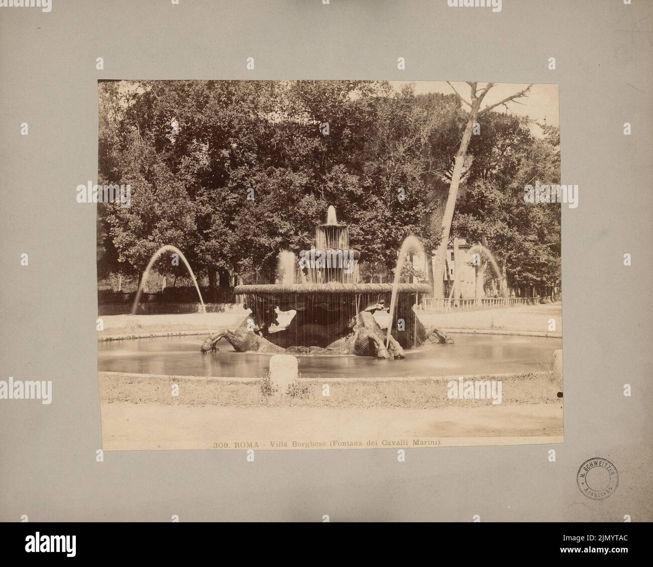 Pacetti vincenzo fontana dei cavalli marini fotografías e imágenes de