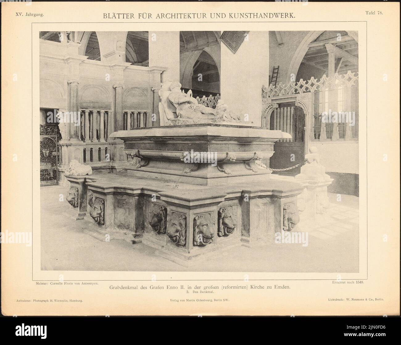 Ansicht grabmal des grafen enno ii fotografías e imágenes de alta