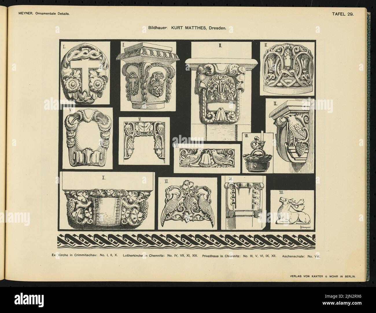Kurt Matthes escultor) Iglesia Bauschmuck en Crimmitschau