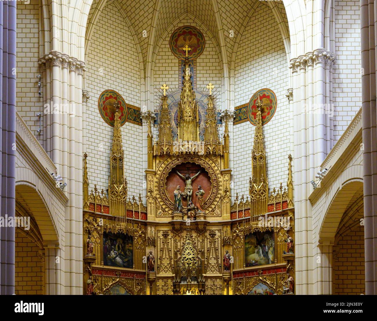 Parroquia de Santa Cruz o Iglesia de la Santa Cruz, Madrid, España. Foto de stock