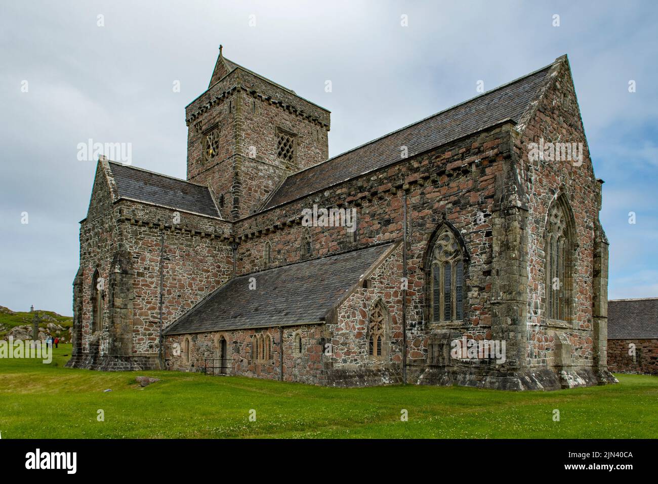 La abadía en Iona, Mull, Argyll y Bute, Escocia Foto de stock