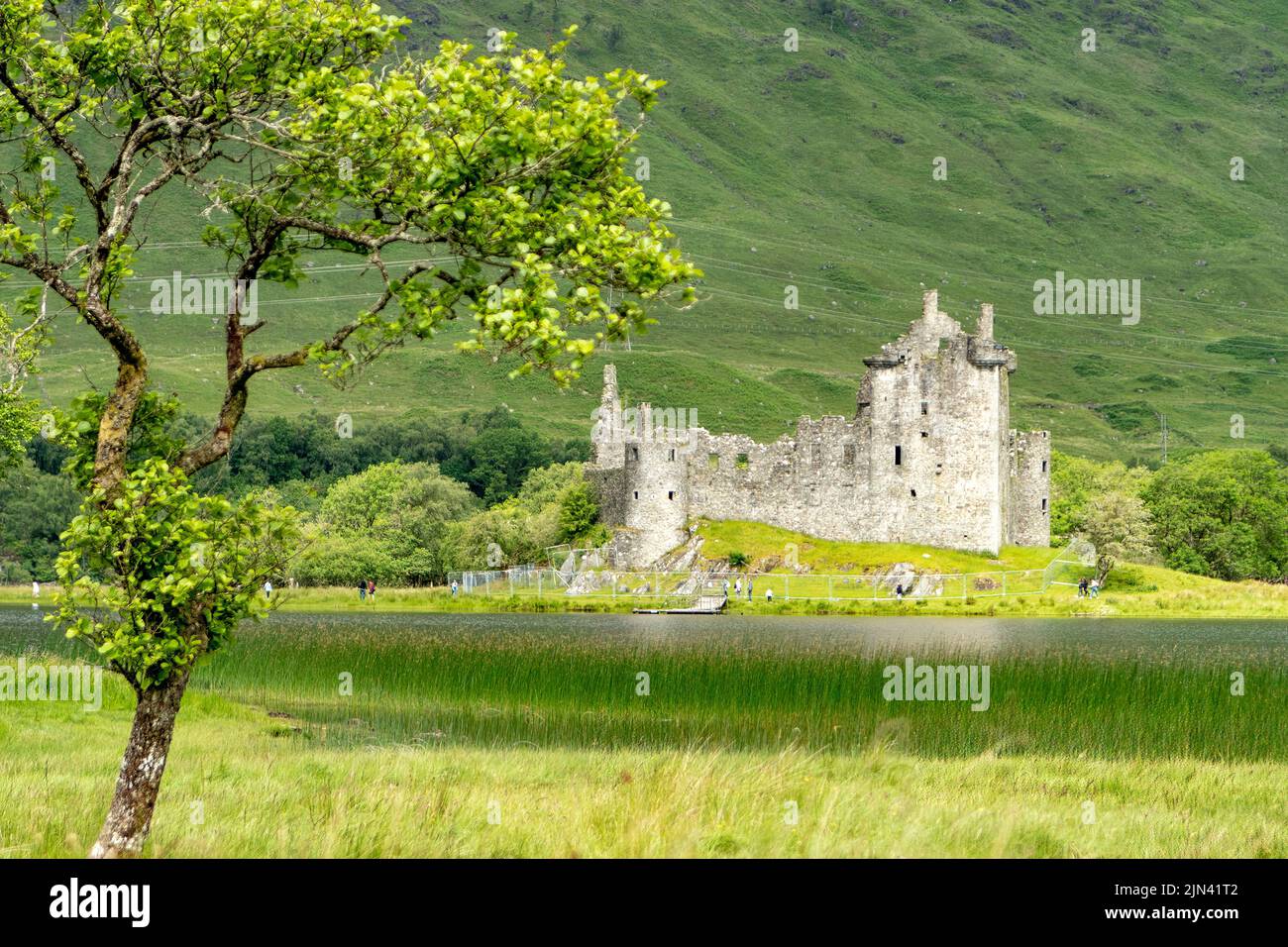 El Castillo de Kilchurn, Loch Awe, Argyll, Escocia Foto de stock
