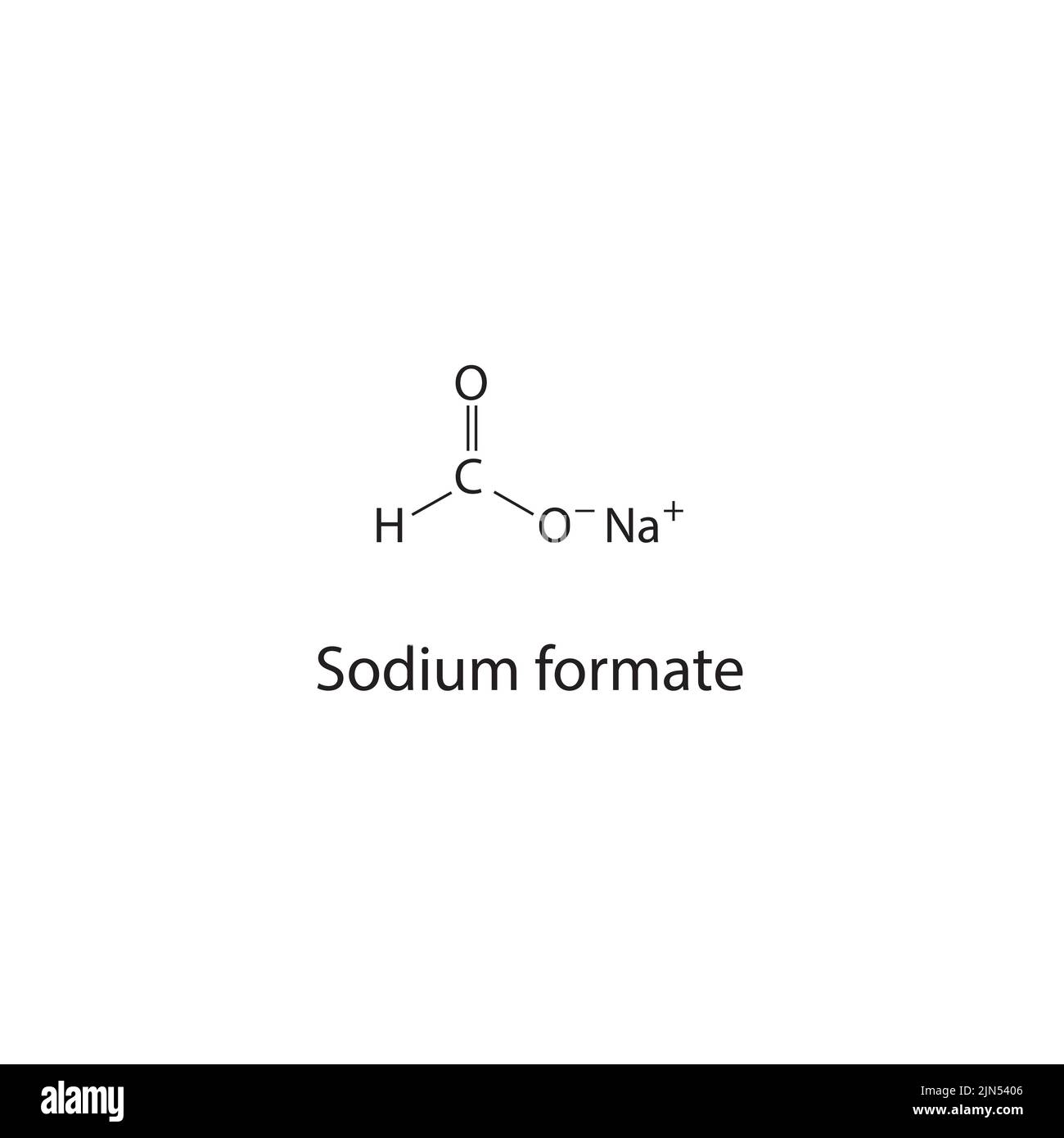Estructura química de sodio Imágenes vectoriales