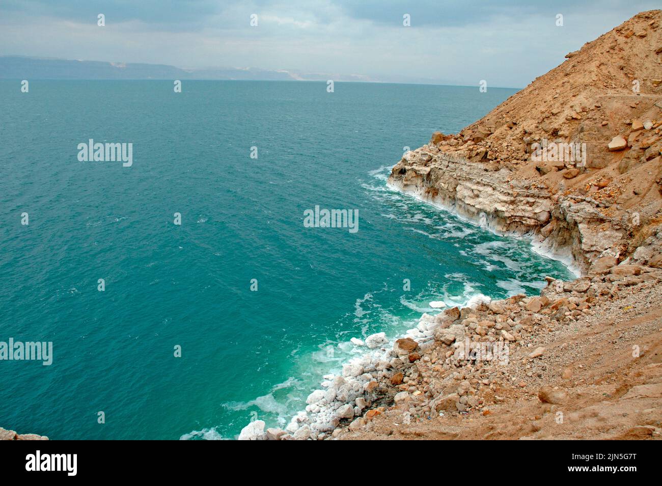Jordania, el Mar Muerto Foto de stock