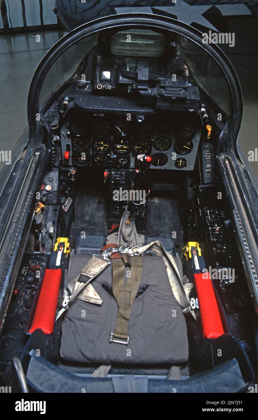 F-86 Super Sabre cockpit Foto de stock