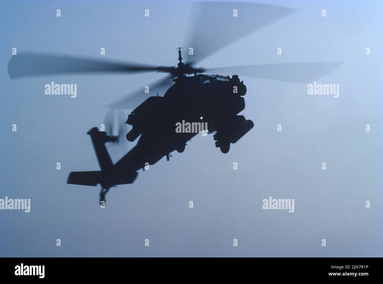 Helicóptero Apache AH-64 del Ejército de los Estados Unidos Foto de stock