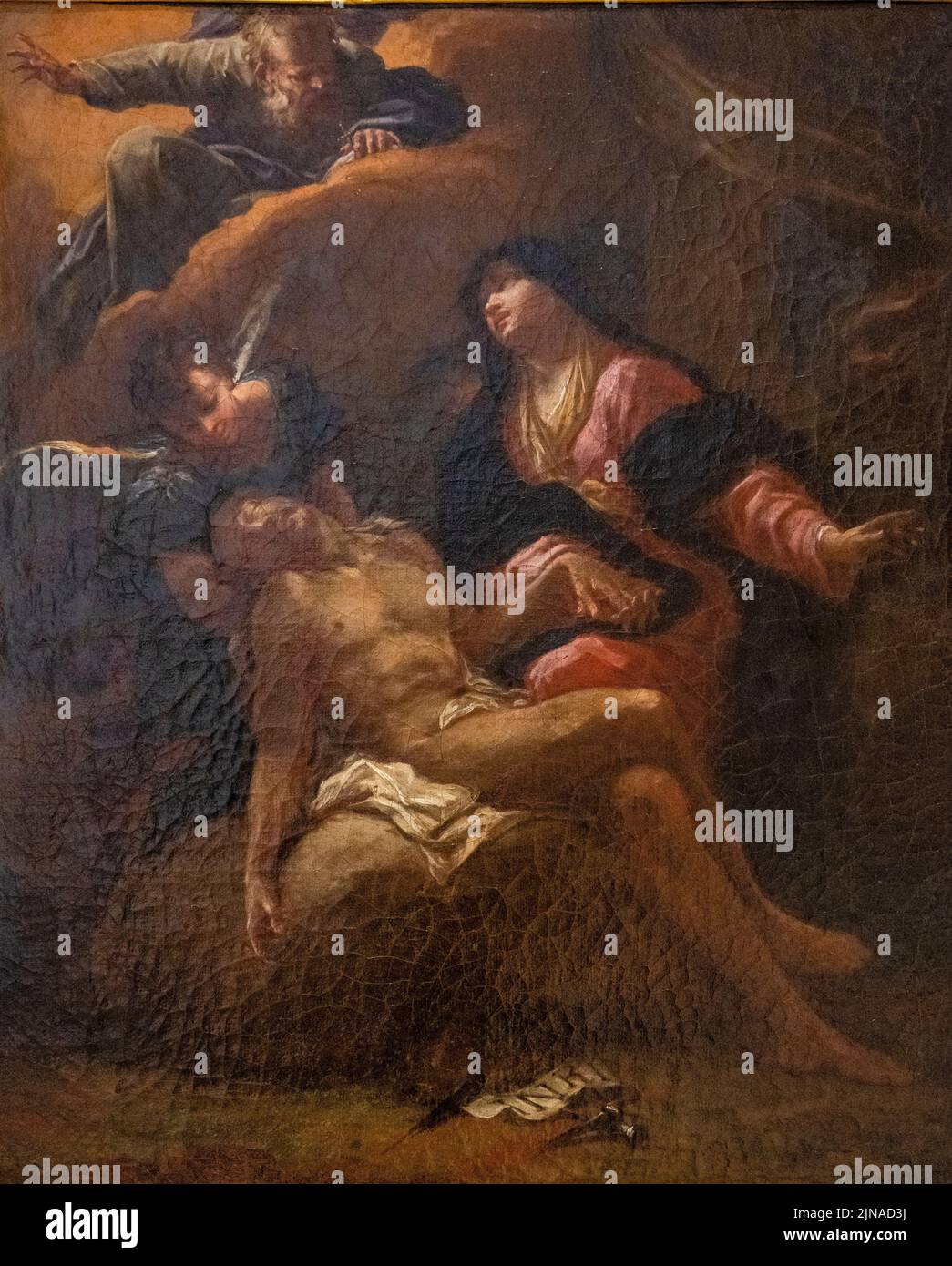 Piety, Guillem o Francesc Mesquida, siglo XIX, óleo sobre lienzo, Can Puig, Museu de Mallorca, Palma, Mallorca, España Foto de stock