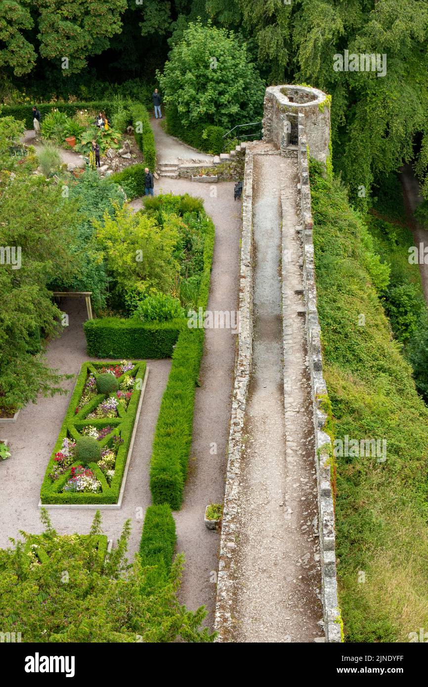 Jardines del Castillo de Blarney, Blarney, Co. Cork, Irlanda Foto de stock