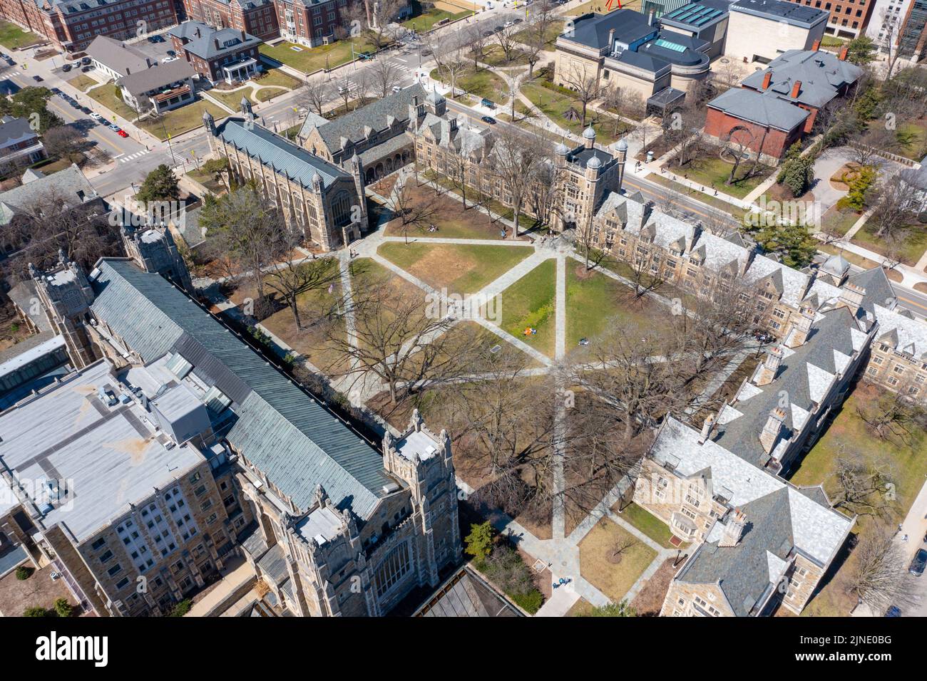 Universidad de Michigan, Ann Arbor, Michigan, EE.UU. Foto de stock