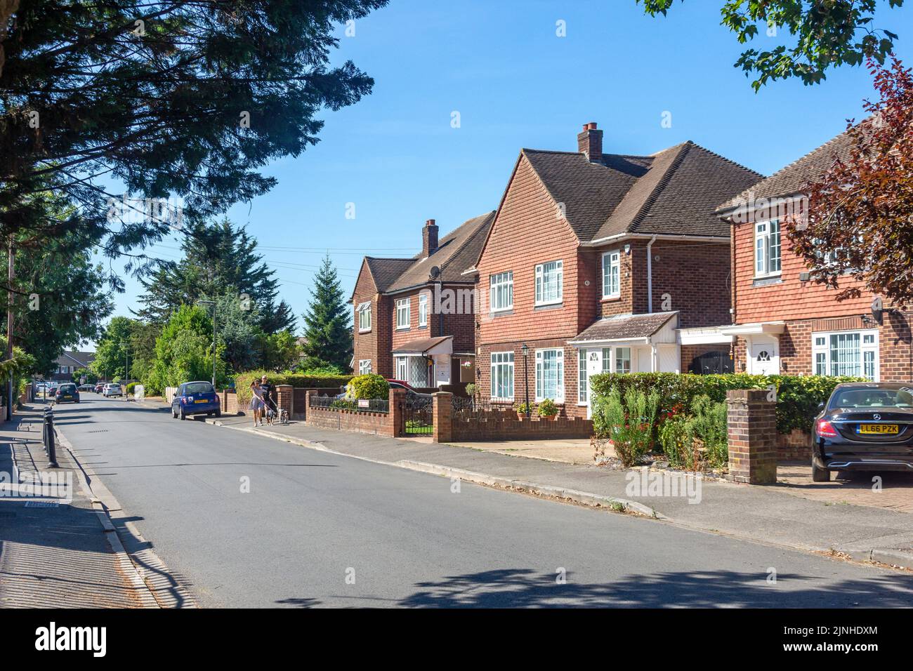 Hithermoor Road, Stanwell Moor, Surrey, Inglaterra, Reino Unido Foto de stock