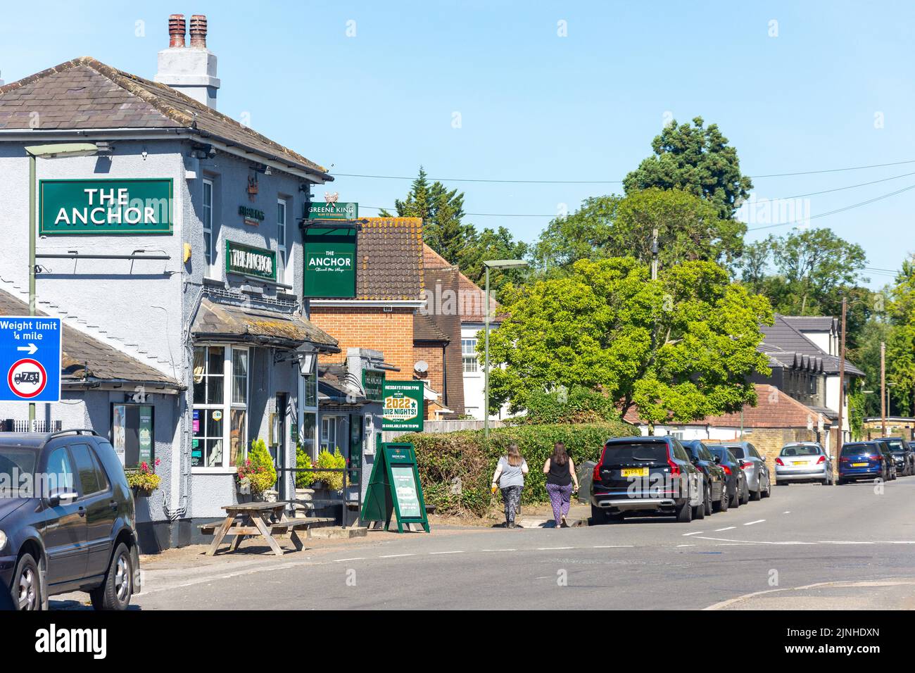 El Pub de anclaje, Horton Road, Stanwell Moor, Surrey, Inglaterra, Reino Unido Foto de stock